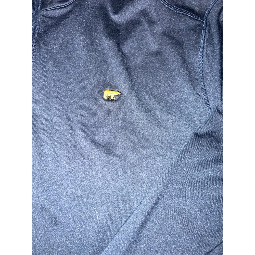 Jack Nicklaus Mens XL Navy Blue Golden Bear Performance Golf Quarter Zip